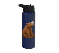 Orso e topo Ratto Amicizia Naso Momento Stainless Steel Insulated Water Bottle