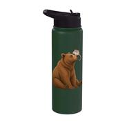 Orso e topo Ratto Amicizia Naso Momento Stainless Steel Insulated Water Bottle