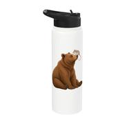 Orso e topo Ratto Amicizia Naso Momento Stainless Steel Insulated Water Bottle