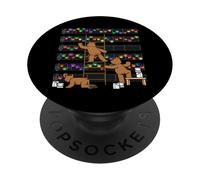 Orso equipaggio su scale - Note di pittura PopSockets PopGrip Adesivo