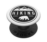 Orso Escursionismo Montagne Esplora PopSockets PopGrip Adesivo