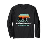 Orso Estivo da Pesca di Saint Edward Washington Maglia a Manica