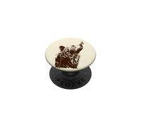Orso Farfalla Natura Foresta Animale Orso Bruno PopSockets PopGrip Adesivo