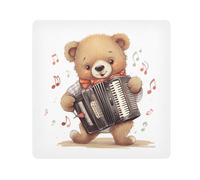 Orso Fisarmonica panno avvolgente, quadrato magico panno autoadesivo per obiettivo fotocamera antigraffio protezione lente trucco Wrap panno borsa 35,1 x 35,1 cm, Multicolore, 13.8x13.8in, moderno