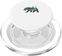 Orso foresta natura alberi PopSockets PopGrip per MagSafe