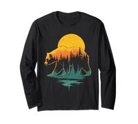 Orso & Foresta, Outdoor | Bear Graphic & Tramonto Maglia a Manica