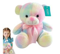 Orso Giocattolo - Orso Imbottito | Soft Cuddly Toy | Giocattoli Morbidi Orsi Colorati | Giocattoli Colorati | Animali Seduti Coccolosi | Animali Peluche Con Espressione Divertente Per Sala Da Studio,