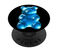 Orso gommoso blu PopSockets PopGrip Adesivo