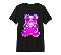 Orso gommoso Candy Viola Maglietta Premium