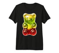 Orso Gummy Candy Giallo Rosso Maglietta Premium