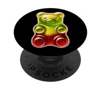 Orso Gummy Candy Giallo Rosso PopSockets PopGrip Adesivo