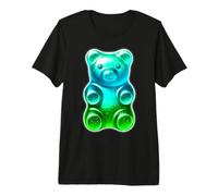 Orso Gummy Candy Verde Blu Maglietta Premium