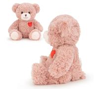 Orso imbottito in tessuto peluche con design a cuore - Bambola Ćuscino da collezione | Bambola orso, giocattolo morbido, San Valêntino, compleanno, Pasqua, Natale, bambini, ragazze, ragazzi, adulti, d