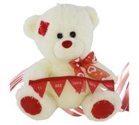 ORSO IN PELUCHE FIOCCO FESTONE TI AMO TANTO TANTO TANTO 22CM SAN VALENTINO 93857