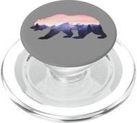 Orso montagne grizzly selvaggio rocky cool naturale California PopSockets PopGrip per MagSafe