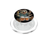 Orso musicale con batteria rock costume per adulti e bambini PopSockets PopGrip per MagSafe
