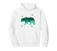 Orso nella Foresta con Stelle E Luna Bella Wildlife Felpa con Cappuccio