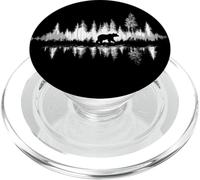 Orso nella foresta delle onde sonore - Wilderness Reflection Art PopSockets PopGrip per MagSafe