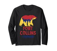 Orso Nero di Fort Collins Colorado Rocky Mountains CO Maglia a Manica