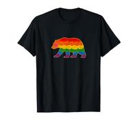 Orso, Orgoglio, Gay Pride, Bandiera Orso Pride, Gay, Bandiera Arcobaleno Maglietta