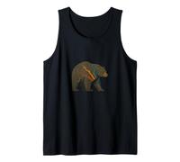 Orso, orso di pelle, arcobaleno, divertente, orgoglio, bandiera orgoglio Canotta