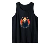 Orso, orso di pelle, arcobaleno, divertente, orgoglio, bandiera orgoglio Canotta