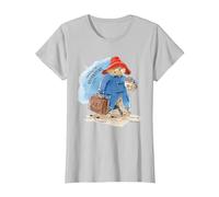 Orso Paddington in Cerca di Avventura Maglietta, Donna, Argento, S