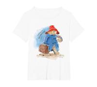 Orso Paddington in Cerca di Avventura Maglietta, Donna Plus-Size, Bianco, 3X