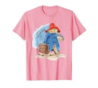 Orso Paddington in Cerca di Avventura Maglietta, Uomo, Rosa, S