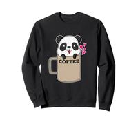 Orso Panda caffè Felpa