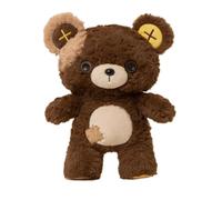 Orso Peluche 35 cm Morbido Animale Giocattolo con Occhi a Bottone e Toppa