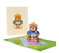 Orso per biglietto di auguri con busta per tutte le occasioni, festa della mamma, baby shower, festa di compleanno, cartoline figlio K biglietto di auguri con busta