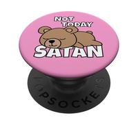 Orso Pigro Orsetto Dolce Orso Bruno Not Today Satan PopSockets PopGrip Adesivo