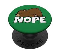 Orso Pigro Orso Bruno Orsetto Dolce Nope Not Today PopSockets PopGrip Adesivo