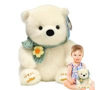 Orso Pimbolo di Pimbolo - Pelugia 'orso ghiaccio versatile | Cuscino di abbraccio morbido grazioso grande panda | Pranda Plush per l'ansia | Orso polare ripieno realistico per bambini ragazza che