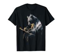 Orso Pittura Natura Amante Animale Motivo Opera D'arte Maglietta