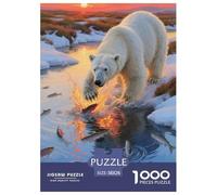 Orso polare 1000 Pezzi Animale Puzzle Classico Divertimento Esclusiva Amazon Regalo Per Adulti E Bambini Da 14 Anni E Più 38x26cm/1000pcs
