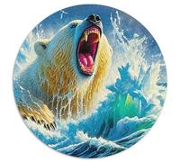 Orso polare 1000 Pezzi Orso polare Puzzle Circolare Multicolore Esclusiva Amazon Regalo Per Adulti E Bambini Da 14 Anni E Più 1000pcs (67.5x67.5cm)