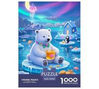 Orso polare 1000 Pezzi Puzzle Classico IntRattotenimento Creativo Esclusiva Amazon Regalo Per Adulti E Bambini Da 14 Anni E Più 70x50cm/1000pcs