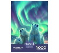 Orso polare 1000 Tessere Animazione Puzzle Adulti IntRattotenimento Creativo Per Gioco Familiare Regalo Per Adulti E Bambini Da 14 Anni E Più 70x50cm/1000pcs