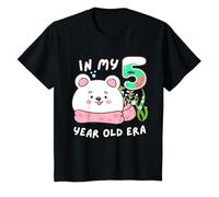 Orso polare 5° compleanno nella mia era di 5 anni animale carino Maglietta