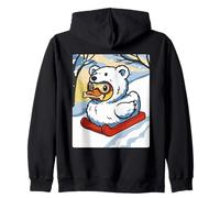 Orso Polare Anatra Felpa con Cappuccio