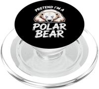 Orso polare che dorme divertente orso polare PopSockets PopGrip per MagSafe