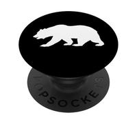 Orso polare grande orsetto impressionante PopSockets PopGrip Adesivo