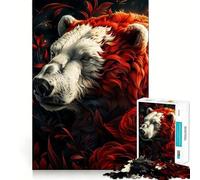 Orso polare, il mio simpatico amico, puzzle da 1000 pezzi per adulti, gioco intelligente e divertente, bordi lisci, regalo per le feste (38x52cm)