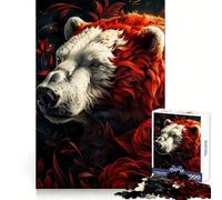Orso polare, il mio simpatico amico, puzzle da 1000 pezzi per adulti, gioco intelligente e divertente, bordi lisci, regalo per le feste (38x52cm)