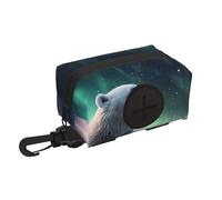 Orso polare nella neve Borsa per la spazzatura da viaggio per animali domestici Essentials per escursioni o campeggio in campagna Assicuratevi un'esperienza piacevole