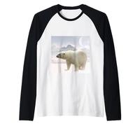 Orso Polare Orso Polare Artico Orso Polo Nord Awesome Maglia con Maniche Raglan
