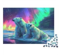 Orso Polare Puzzles 1000 Pezzi In cartone Spesso, Un Puzzles Per Enigma Per Il Relax Mentale, Ideale Per Partita Puzzle Game, Puzzle 70x50cm/1000pcs