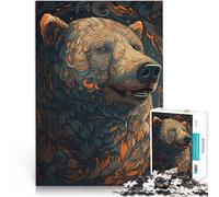 Orso polare Terra mitica Puzzle 1000 pezzi per adolescenti Sfida di gioco educativo giocattolo Ogni pezzo è unico - Gioco divertente e stimolante per tutta la famiglia 38x26cm